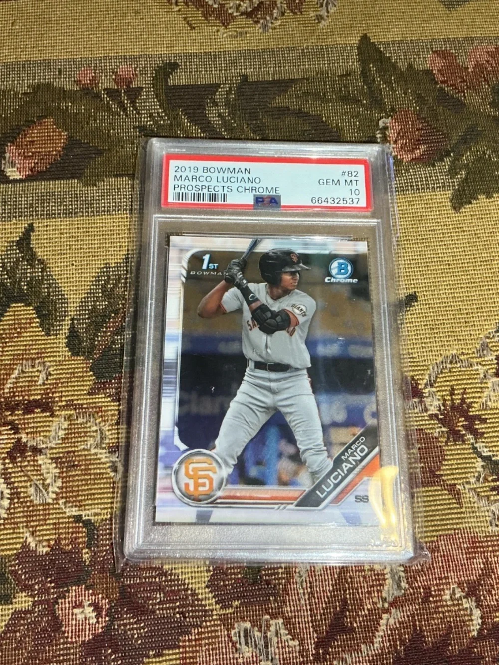 2019 Bowman - Chrome Prospects Giants Marco Luciano #BCP-82 (RC) PSA 10 GEM MINT